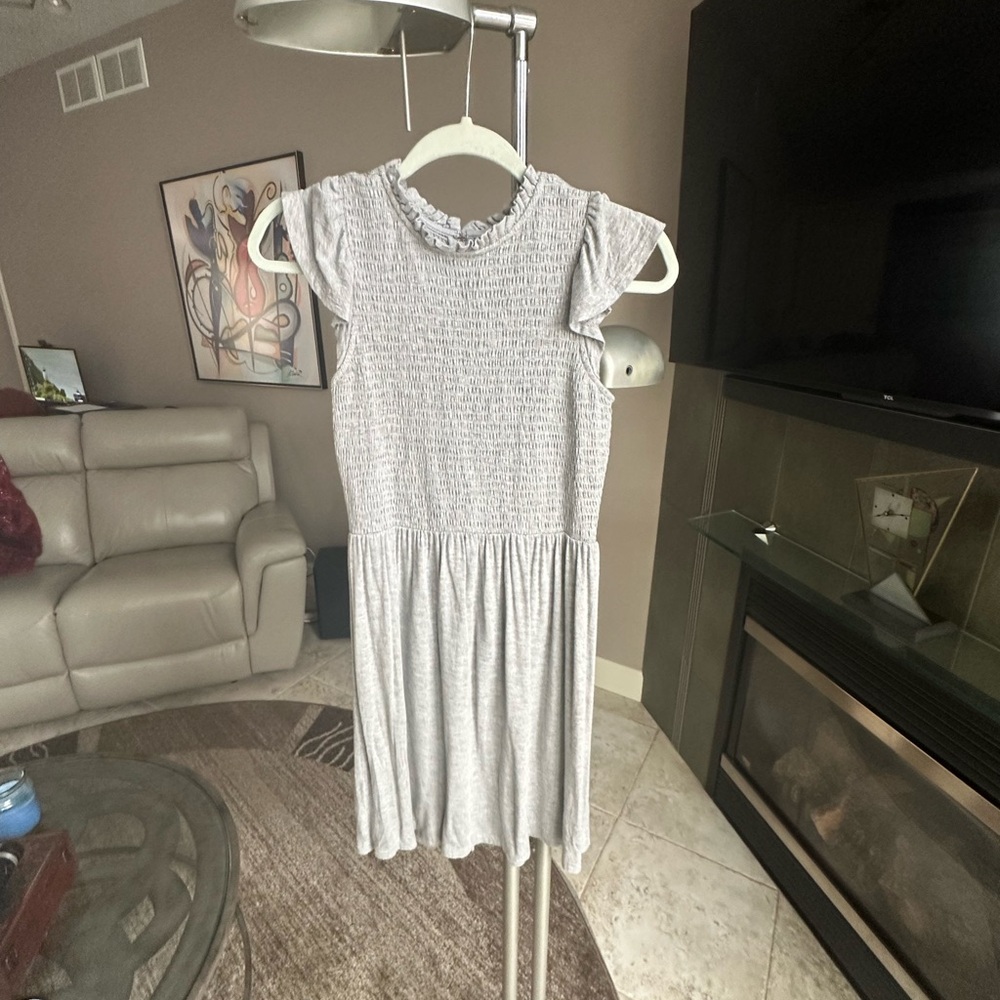 LOFT Light Gray Textured Blouse
